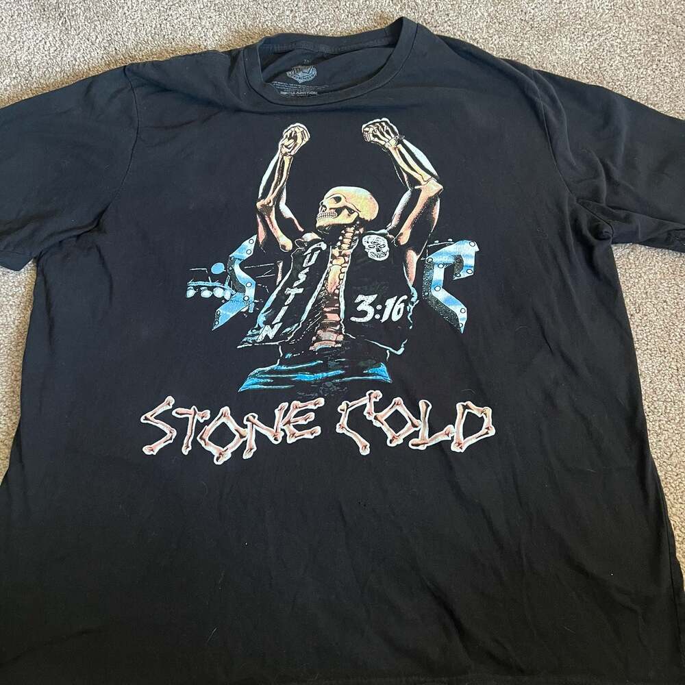 WWE Stone Cold Steve Austin Skeleton T-Shirt 2Xl